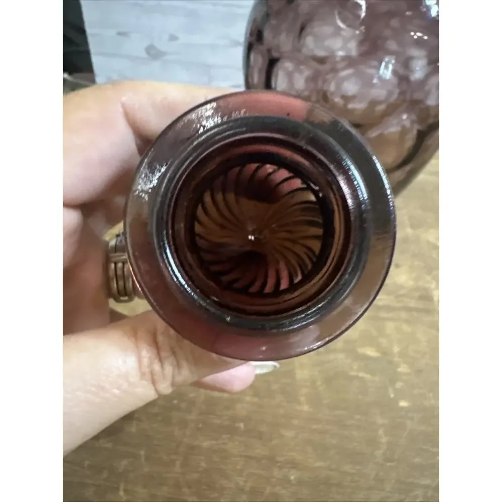 Wheaton amethyst glass decanter bottle Amethyst